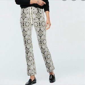 FALL SALE!  J.Crew  High Rise Snakeskin Kick-out Crop Pant -Size 31